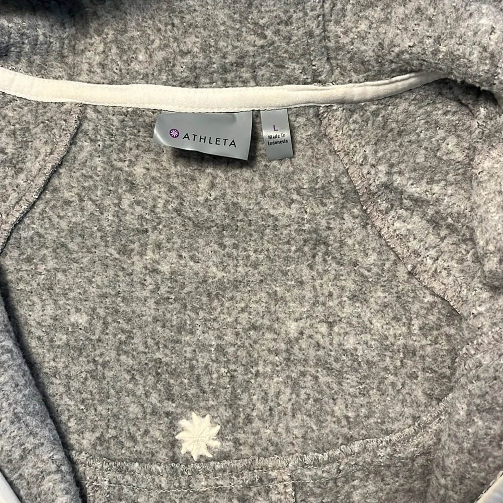 Women’s Grey Full-Zip Hoodie Jacket - Picture 9 of 10